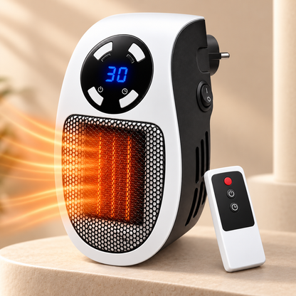Remotra | Riscaldatore elettrico compatto senza olio con telecomando, fino a 32 m²