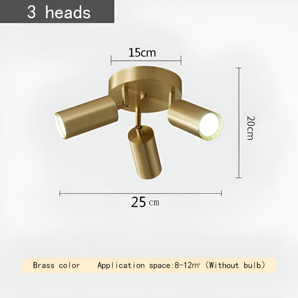 Brassora Zen | Lampada da soffitto LED in ottone spazzolato