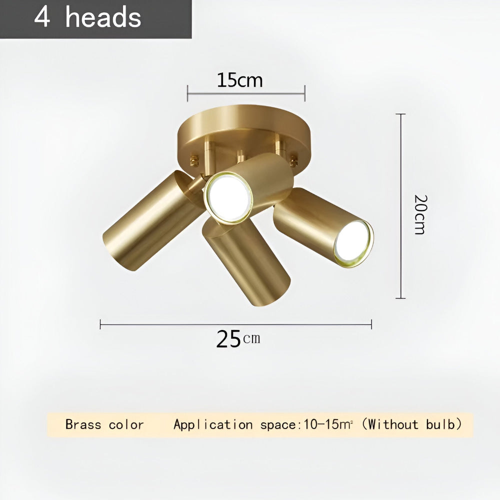 Brassora Zen | Lampada da soffitto LED in ottone spazzolato