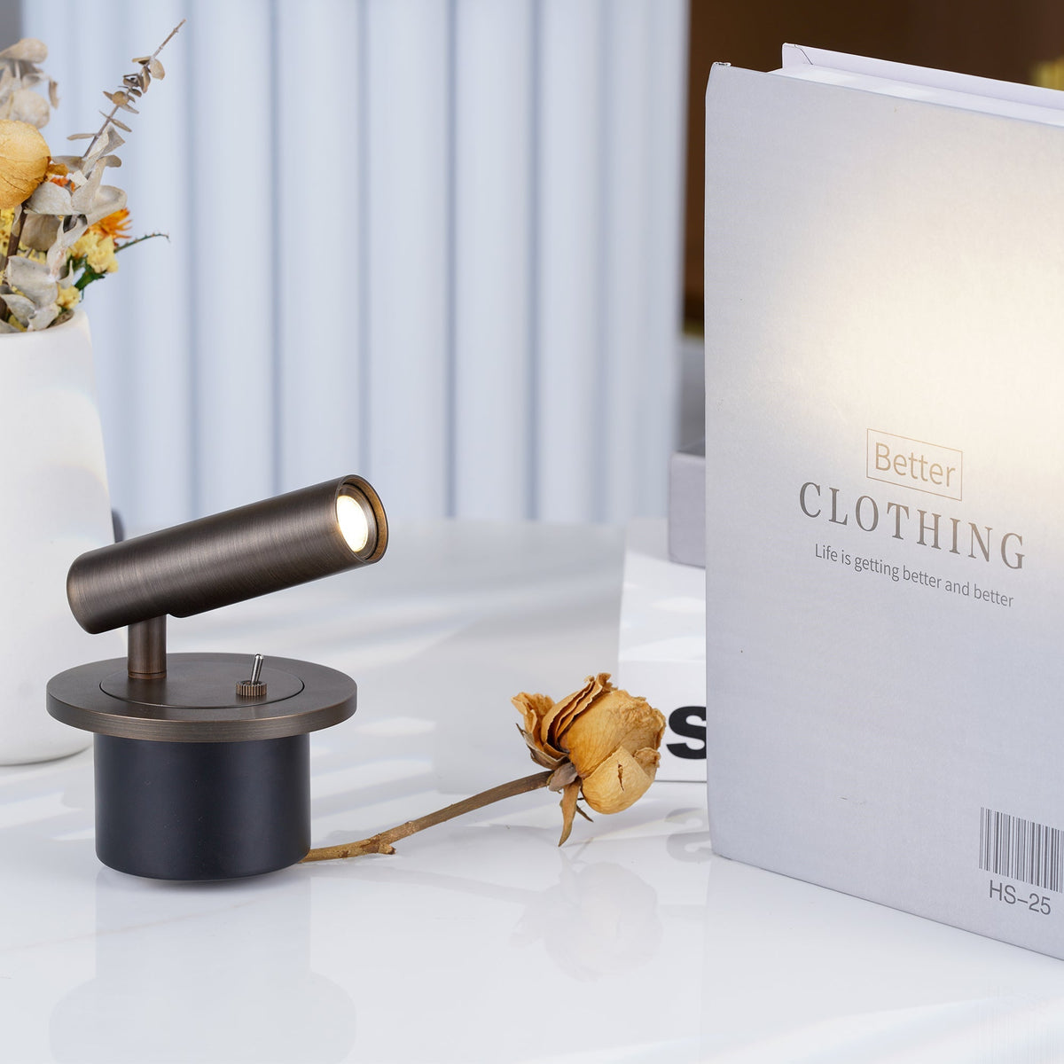 Lesmira | Wandleuchte innen mit schwenkbarem Leselicht, 3 W LED und Schalter