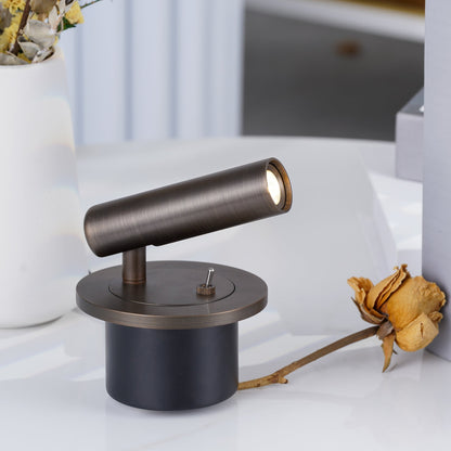 Lesmira | Wandleuchte innen mit schwenkbarem Leselicht, 3 W LED und Schalter