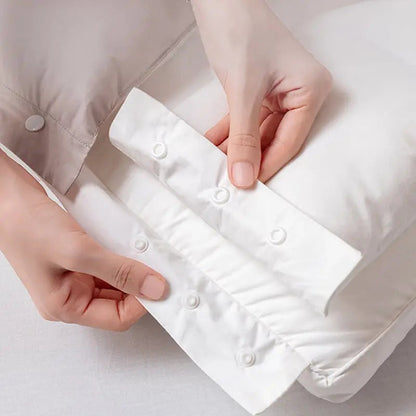 Nuvelda | Ergonomic Pillow with Removable Double Layer, Adjustable Height
