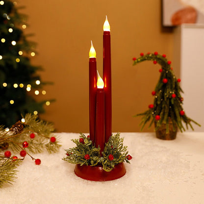 Candlex | Flammenlose LED-Kerzen mit Flackerlicht und Fernbedienung, 30 cm