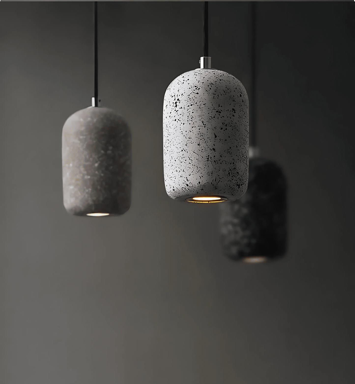 Kiva Cast | lampada a sospensione in cemento dal design industriale con tecnologia LED