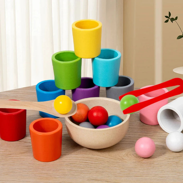 Farbenfreude | Montessori Lernspielzeug zur Farbzuordnung für 2-3 Jährige 4