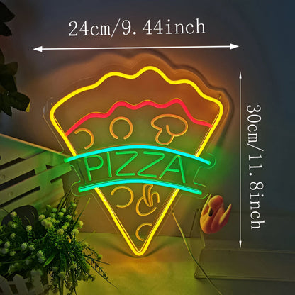 NeonBite – Insegna LED al neon colorata per fast food, ristoranti e bar domestici