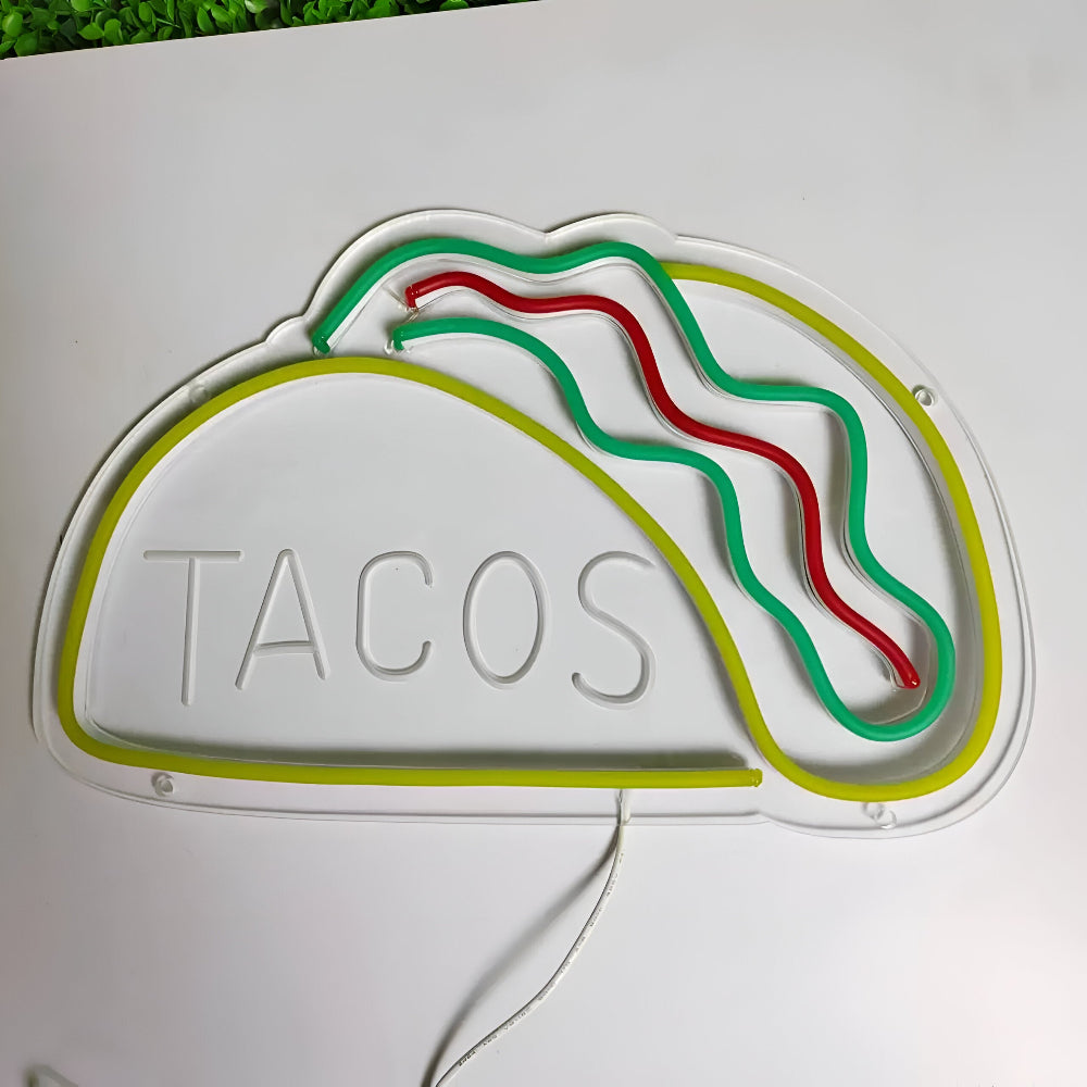 NeonBite – Insegna LED al neon colorata per fast food, ristoranti e bar domestici