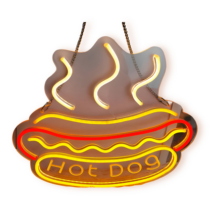 NeonBite – Insegna LED al neon colorata per fast food, ristoranti e bar domestici