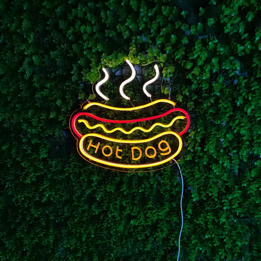 NeonBite – Insegna LED al neon colorata per fast food, ristoranti e bar domestici