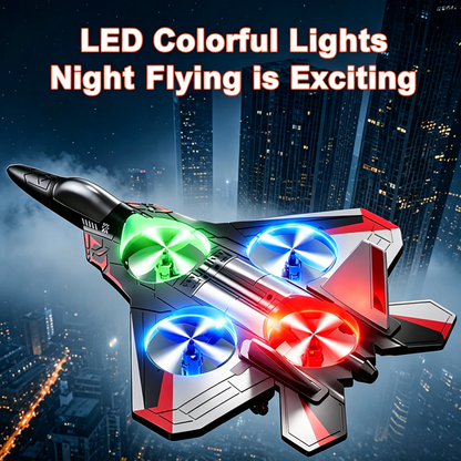 Loopiro | Jet telecomandato con acrobazie a 360°, luce LED e ricarica USB