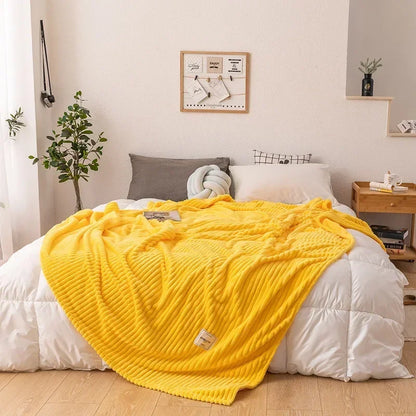 Lunita | Coperta coccolosa spessa in flanella, calda e facile da curare per divano e letto