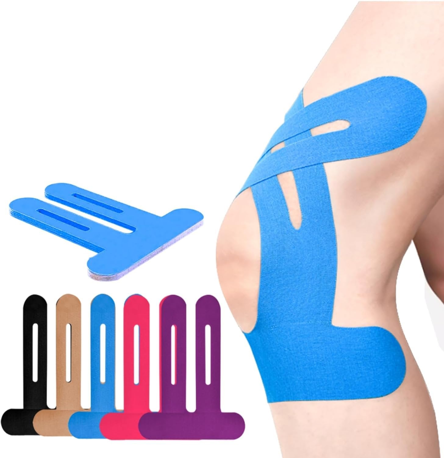 Flexify | Vorgeschnittenes Kinesio Tape für Knieunterstützung 4