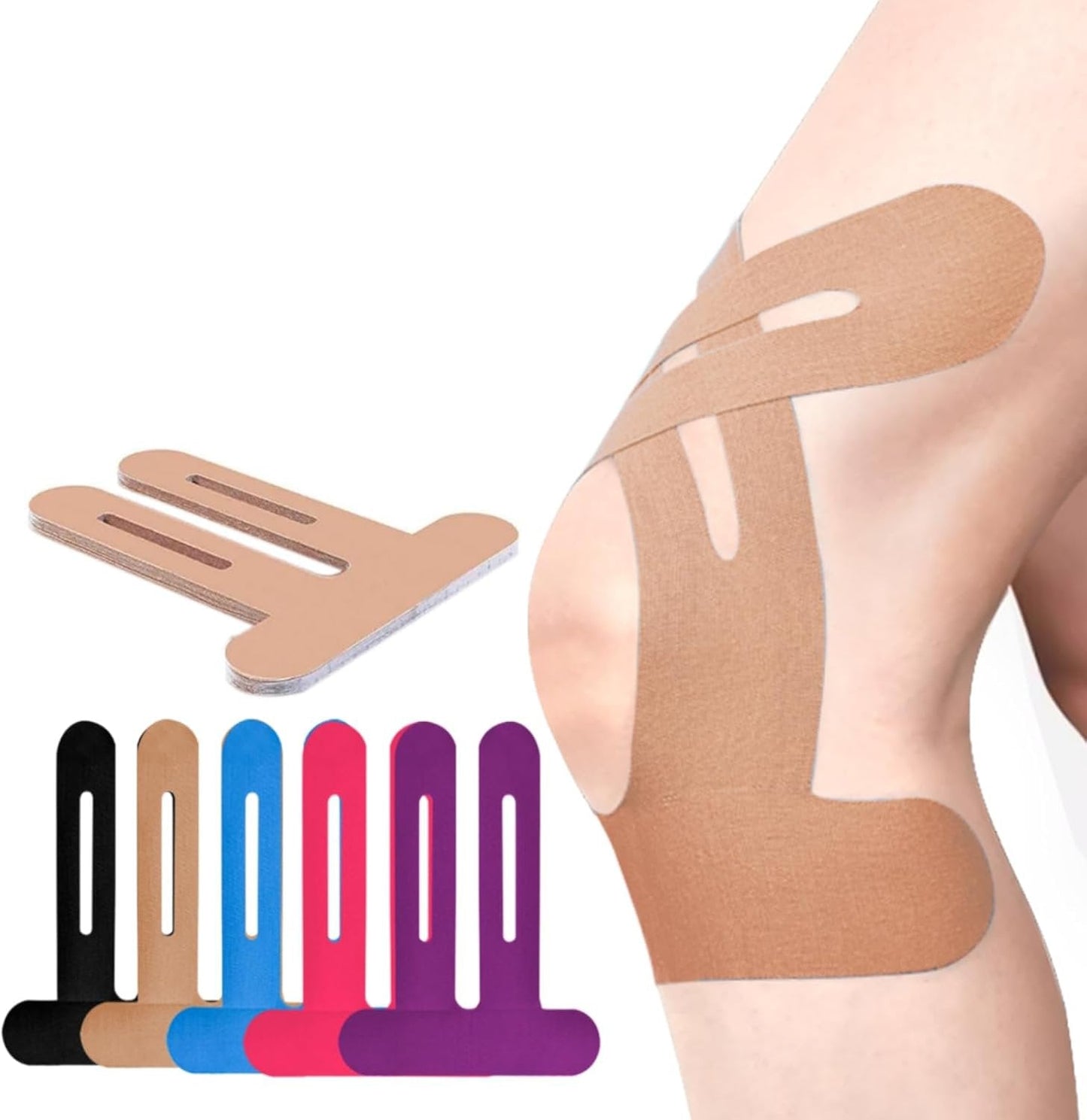Flexify | Vorgeschnittenes Kinesio Tape für Knieunterstützung 6