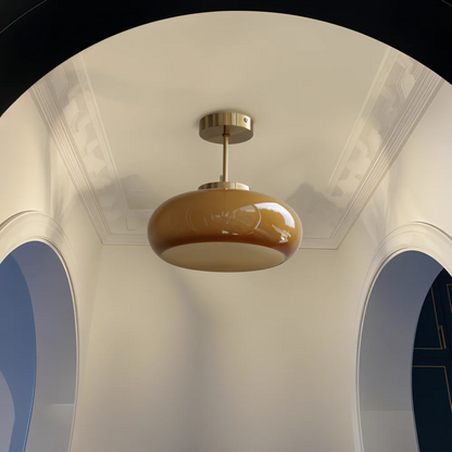 Flixar Elve | Lampada da soffitto gialla dal design retrò