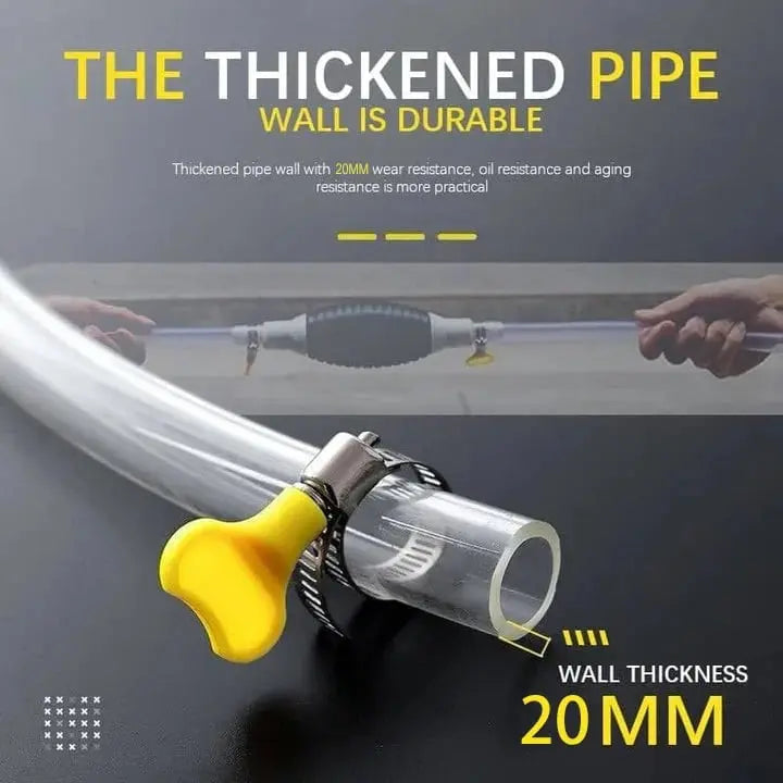 Flüssigkeitstransfer-Siphon | Handbetriebene Pumpe mit 2m Schlauch 2