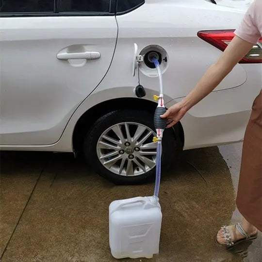 Flüssigkeitstransfer-Siphon | Handbetriebene Pumpe mit 2m Schlauch 3