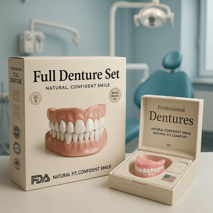 Smilvea | Set dental cosmético superior e inferior, moldeable en agua caliente