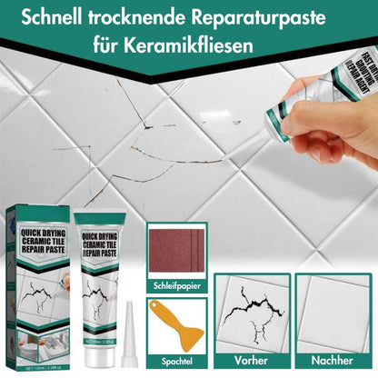 Corino | Tile Repair Paste 100 ml with Spatula and Sandpaper