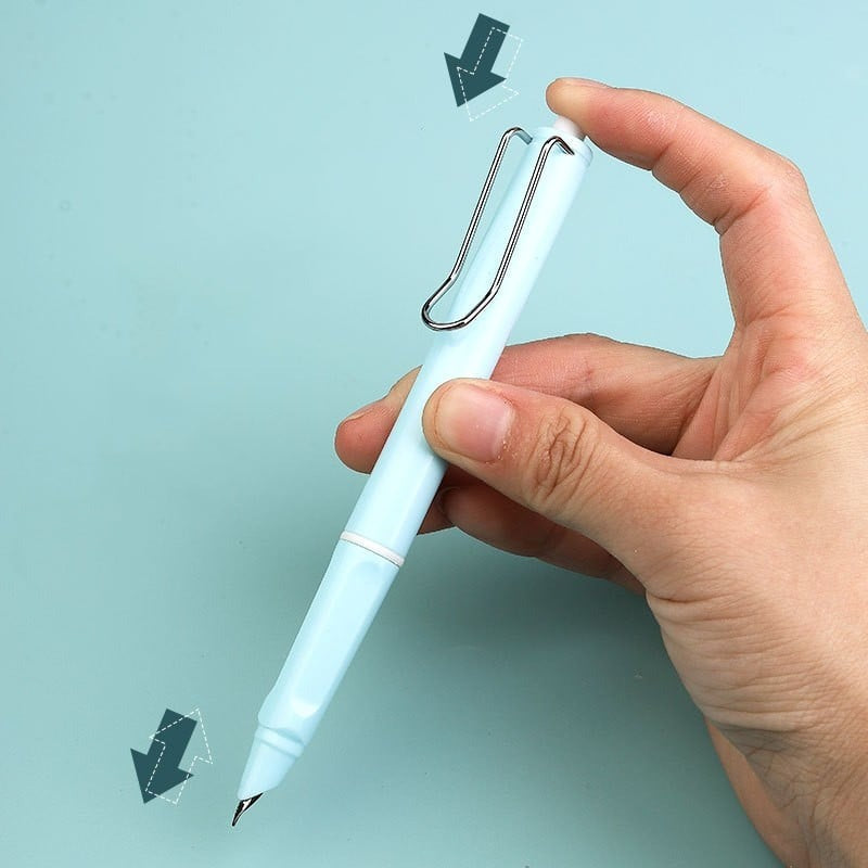 Inkelto | Penna stilografica retrattile con meccanismo a scatto, set da 3