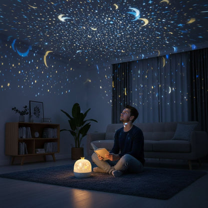 Traumilo | Sternenhimmel Projektor Kinder, 2in1 Nachtlicht mit USB