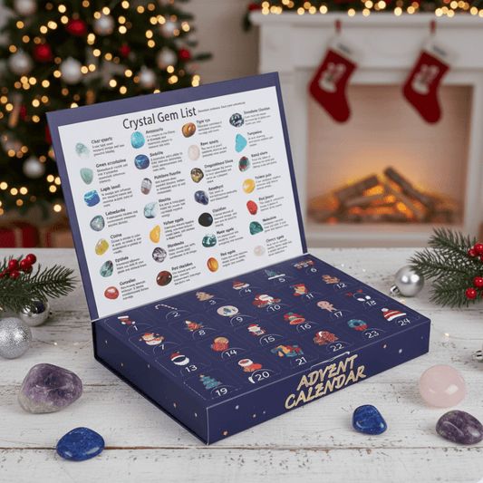 Gemlora | Calendario de Adviento infantil con 24 piedras para excavar