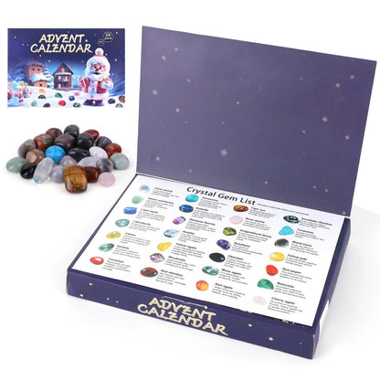 Gemlora | Calendario dell'Avvento per bambini con 24 gemme da scavare