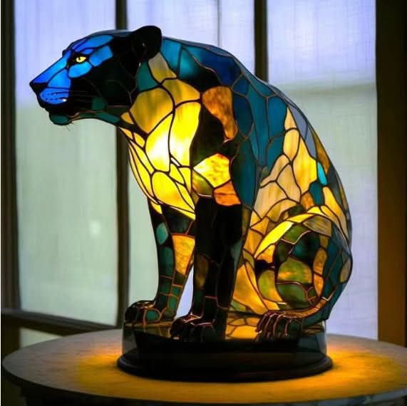 Lampada notturna LED con razze canine | Lampada da tavolo decorativa | Luce calda d'atmosfera