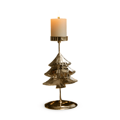 Kandoria | Kerzenhalter aus Metall im Vintage-Look mit Stern, Hirsch oder Schneeflocke