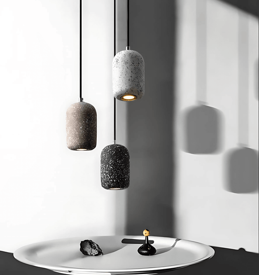 Kiva Cast | lampada a sospensione in cemento dal design industriale con tecnologia LED