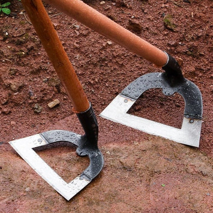 Ackerlo | Gartenhacke aus Manganstahl mit Holzstiel, handgeschmiedet