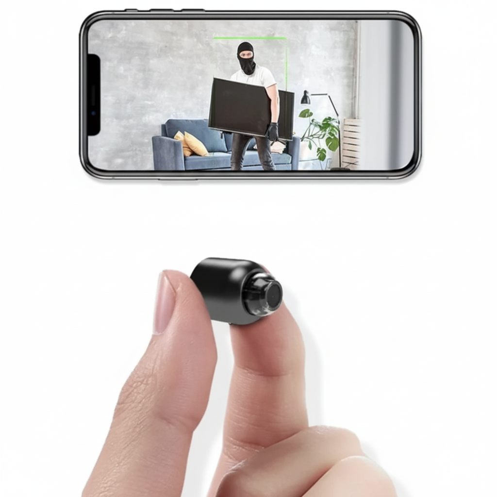 Kalena | Mini cámara de vigilancia 1080p con WiFi, visión nocturna y alertas