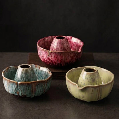 Set de matcha 8 pièces | Bol en céramique fabriqué à la main 550 ml | Avec accessoires en bambou