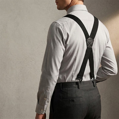 Strapholt | Tirantes para hombre con ganchos, 3,8 cm de ancho, en X o en Y