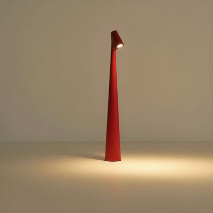 Kabellose LED Tischlampe | Nordisches Design | Warmes Licht | Metall & Glas