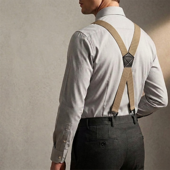 Strapholt | Tirantes para hombre con ganchos, 3,8 cm de ancho, en X o en Y