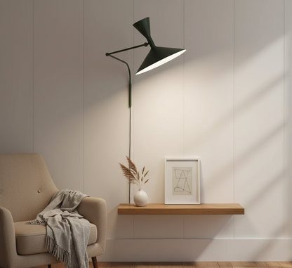 Orrin Vey LED Wandleuchte | Minimalistisches Design | Warmweißes Licht | Aluminium