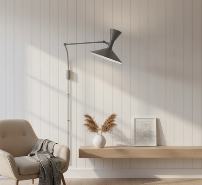 Orrin Vey LED Wandleuchte | Minimalistisches Design | Warmweißes Licht | Aluminium