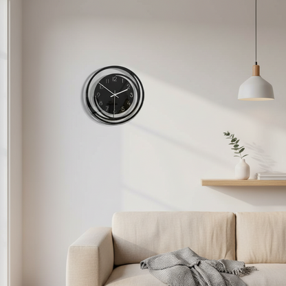 ClarityLine | Elegante orologio da parete di design | Precisione silenziosa & misurazione del tempo elegante per interni moderni