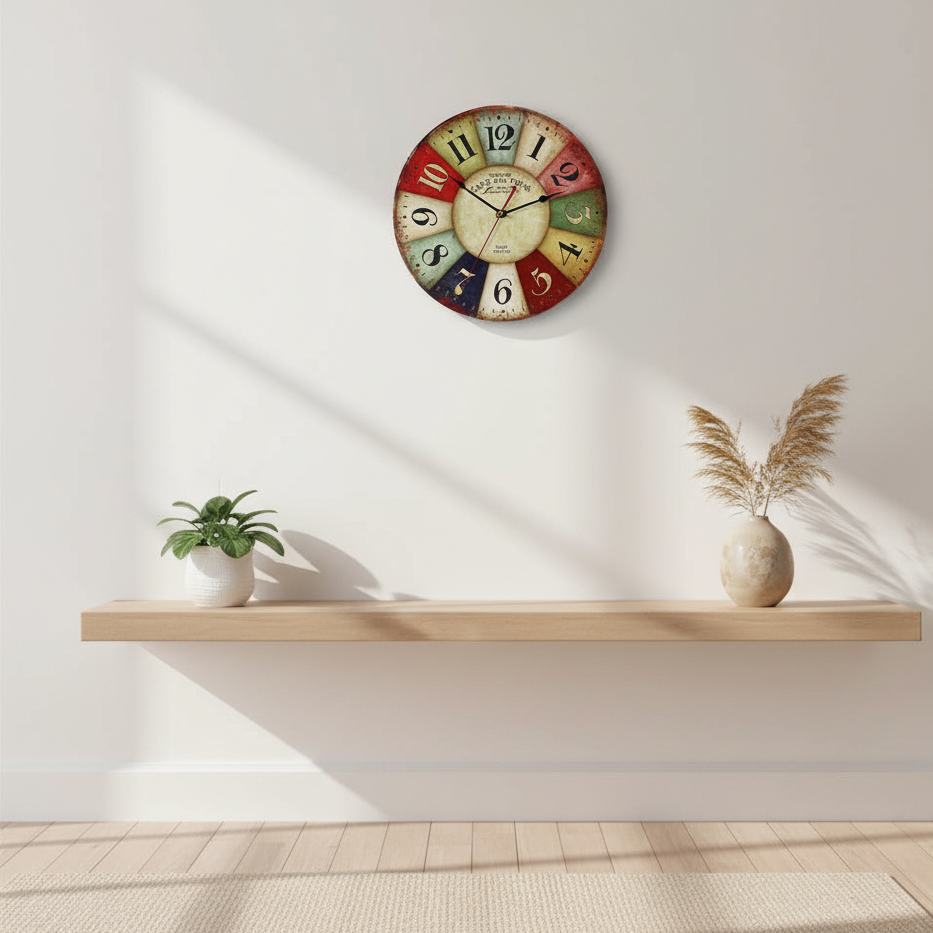 NordWood | Orologio da parete in legno scandinavo | Naturalità senza tempo e design minimalista
