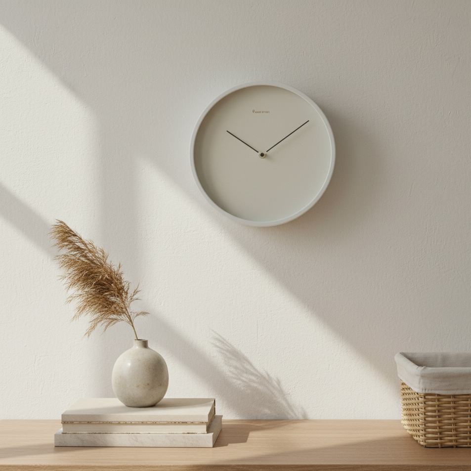NordLign | Scandinavian Minimalist Wall Clock | Scandinavian Design & Timeless Aesthetics for Modern Spaces