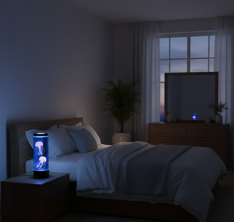 Lunir Mare | LED-Tischleuchte mit Quallen-Effekt und Farbwechsel