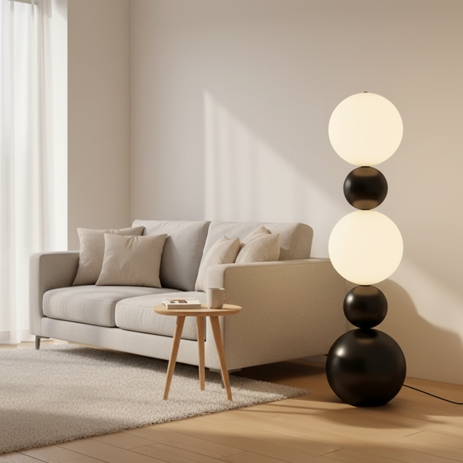 Calura Form | Lampada da terra a forma di zucca con luce ambientale calda