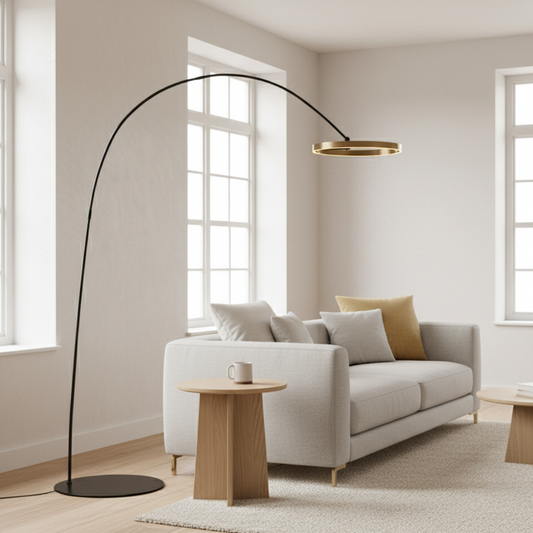 Arinella Curve | LED-Stehlampe im Skandinavischer Bogen-Design