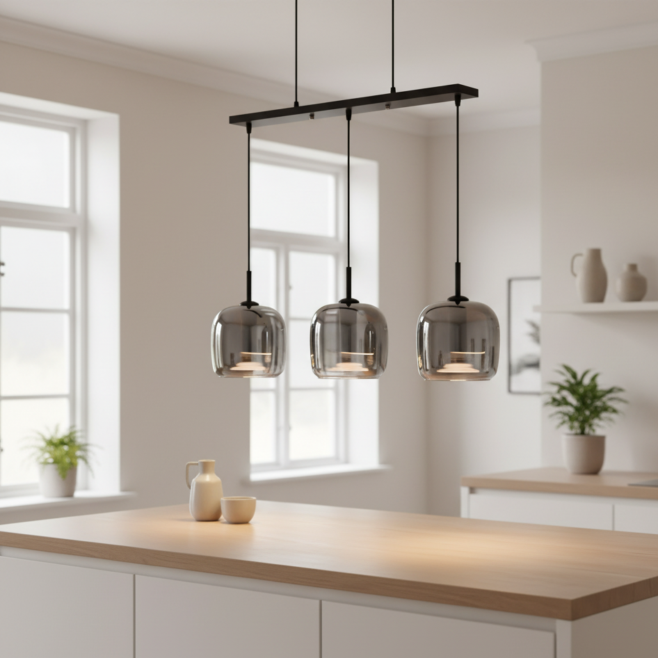 Svarna | Suspension scandinave en verre teinté