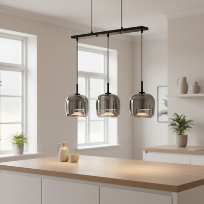 Svarna | Suspension scandinave en verre teinté