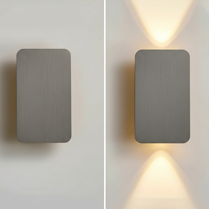 GlowForm Mini | Applique LED rettangolare in stile minimalista per atmosfera calda