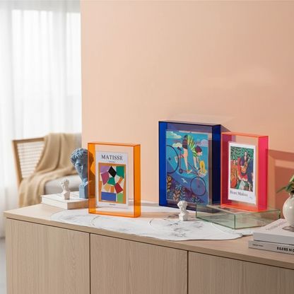 KlaraFrame Mini | Cornice fotografica trasparente in acrilico con supporto