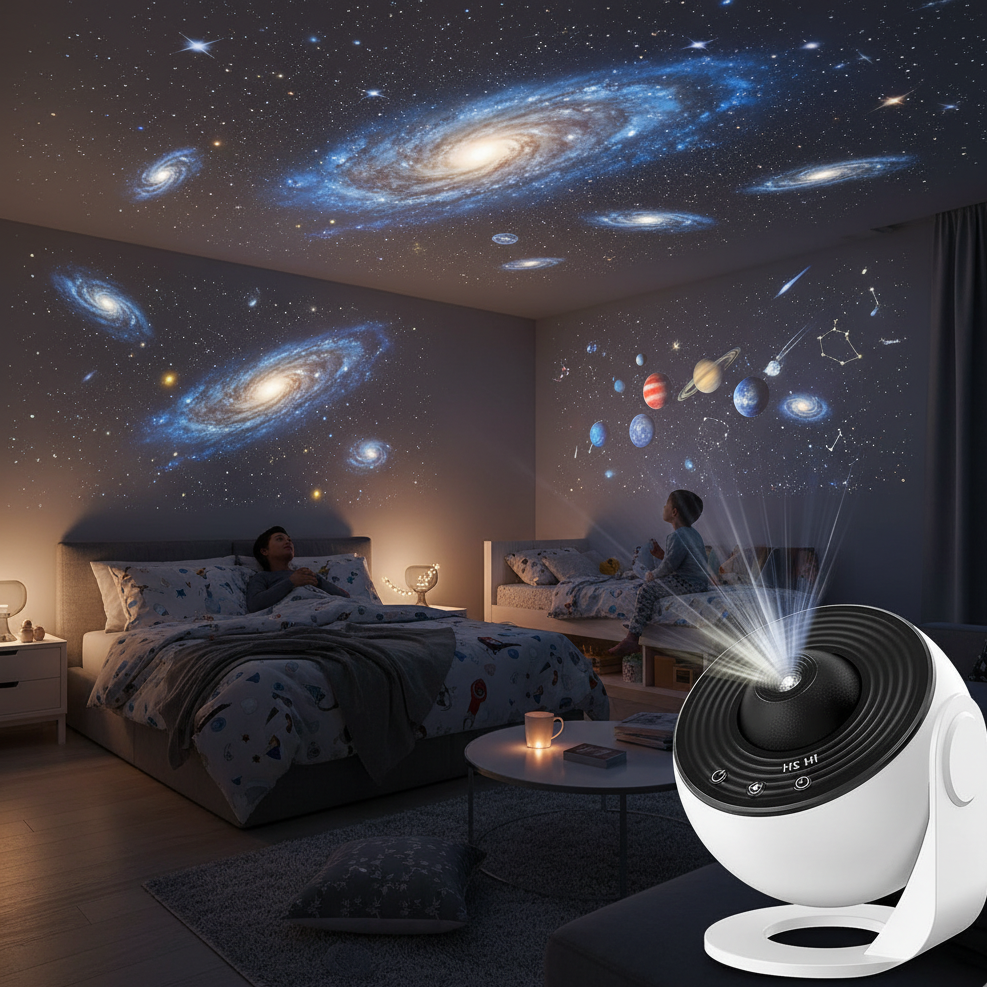 Aurava Sky | LED-Sternenhimmel-Projektor mit Galaxy- und Nebeleffekt