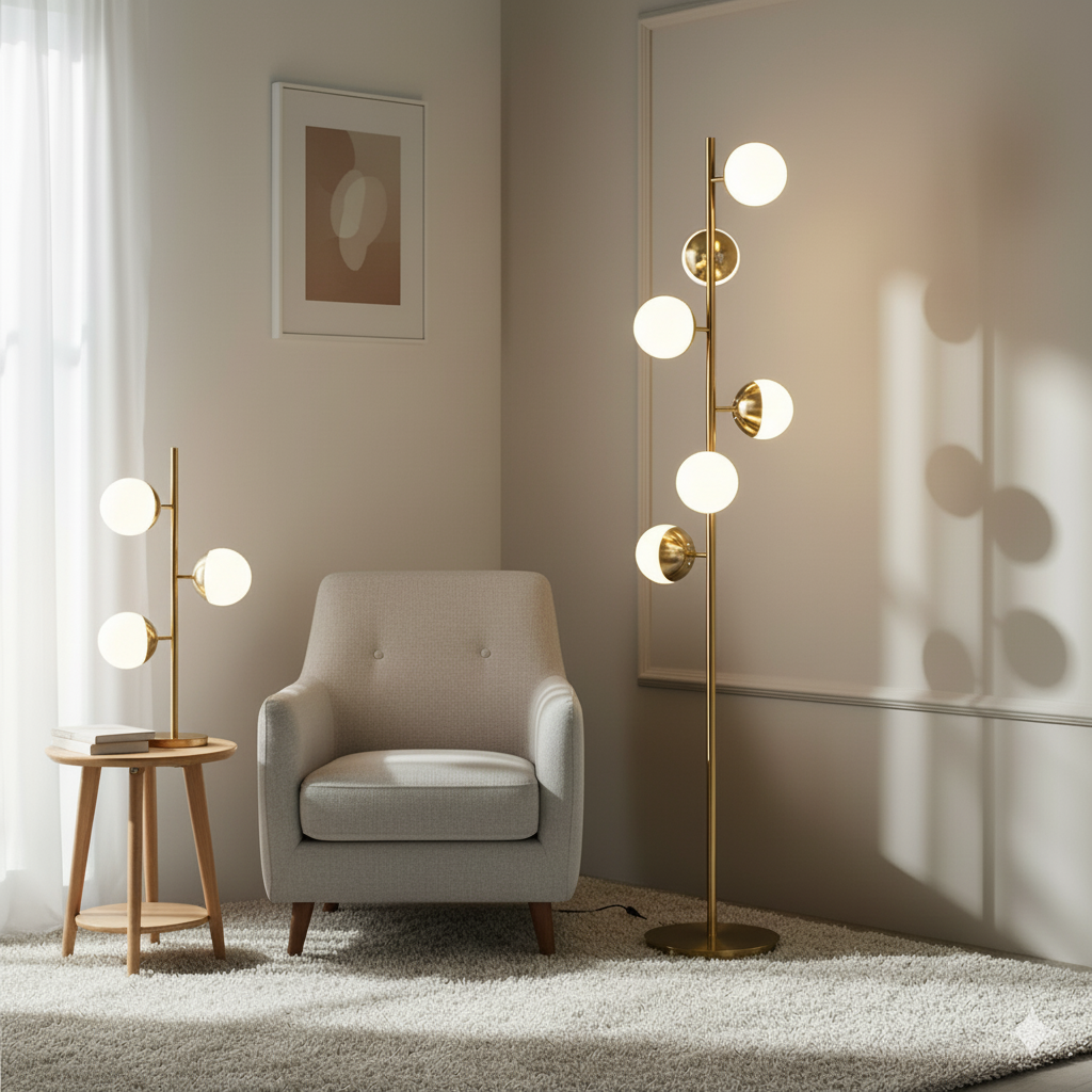 Sylvara Tree | Lampada da terra LED scultorea dal design moderno