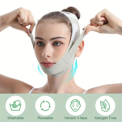 Vellina | Fascia facciale dal taglio a V, traspirante e regolabile